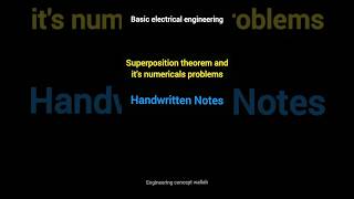 Superposition theorem  basic electrical engineering BEE  engineering sppu2024 [upl. by Simonsen]