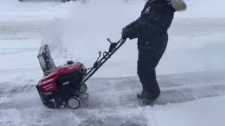 Honda HS720 Single Stage Snowblower Test and Demo [upl. by Coady842]