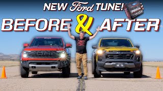 We Tuned The Ford Ranger Raptor to 455 HP Heres How Much QUICKER It Is in a Drag Race [upl. by Derrek]