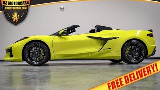 2023 CORVETTE Z06 2LZ CONVERTIBLE HTC ACCELERATE YELLOW WITH ONLY 1K MILES FOR SALE R3MOTORCARSCOM [upl. by Lynnea]