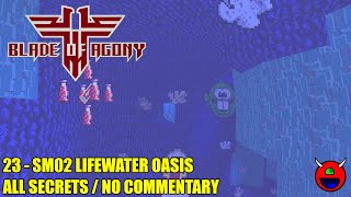 Wolfendoom Blade of Agony  SM02 Lifewater Oasis  All Secrets No Commentary [upl. by Elfrida]