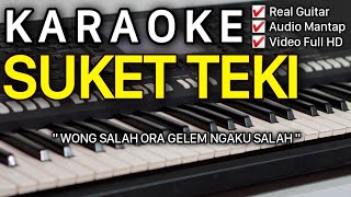 SUKET TEKI Karaoke Nada Cowok Rendah  Didi Kempot [upl. by Rahs985]