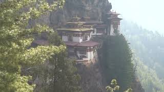 First Glimpse of the Tigers Nest Monastery in Bhutan [upl. by Eenert]