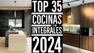 35 COCINAS INTEGRALES MODERNAS 2024  DISEÑO Y DECORACION DE INTERIORES [upl. by Byran]