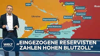 UKRAINEKRIEG Stellungskrieg Die aktuelle Lage an der Front [upl. by Enirtak]