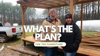 Back to the Farmstand BuildHomesteading DIY Sawmill Garden Our New Life Homesteading [upl. by Lewiss564]