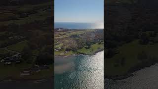 Newport helicopter tour Jamestown to Castle Hill [upl. by Anauqahs565]