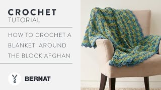 Crochet a Blanket Around the Block Afghan [upl. by Erma443]