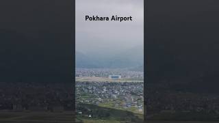 Pokhara International Airport Helicopter view tourism airport shorts [upl. by Nodnal]