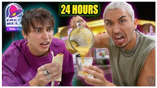 Only DRINKING Food For 24 Hours ft Colby Brock MOST IMPOSSIBLE FOOD CHALLENGE [upl. by Sparkie693]