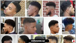 Corte Afro Curto com Fade  347 Modelos Masculinos [upl. by Iormina]