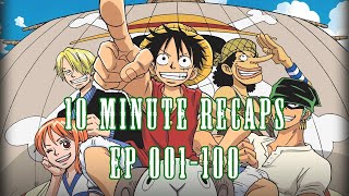 East Blue and Entering the Grand Line  10 Minute Recaps One Piece  Episodes 001100 [upl. by Aicirtak310]