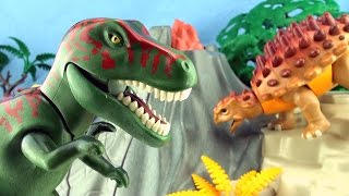 Playmobil Tyrannosaurus Dinosaur  Playmobil 5230 Dinos Volcano with TRex Dinosaur  Dinosaurier [upl. by Oletta360]