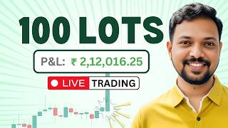 Option Buying With 100 Lots 🔥🔥  Live Trading [upl. by Lohner613]