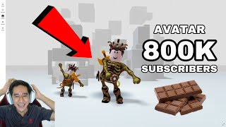 AVATAR 800K SUBSCRIBERS 😂🍫 PEDANG DONUT COKLAT WOI 😱 [upl. by Ecinad]