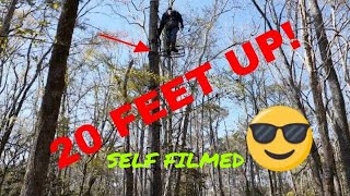 HOW TO SETUP HANG ON TREE STANDWITH HELPFUL TIPS [upl. by Colwen]