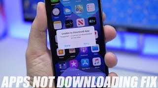 iPhone Apps Not Downloading  How To FIX It [upl. by Aiduan]