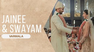 Jainee amp Swayam  Varmala  By Israni Photography amp Films [upl. by Llevra]