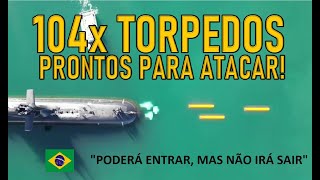 104x TORPEDOS prontos para DEFENDER O BRASIL military militar geopolitica [upl. by Orten]