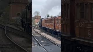 BR 4MT 80151 pulling its couches into the sidings at Sheffield Park the bluebell railway [upl. by Ochs]