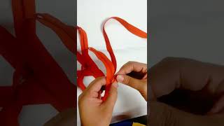 How to make double bottom stop at the both of end of zipperbottomstop zipper [upl. by Maise]