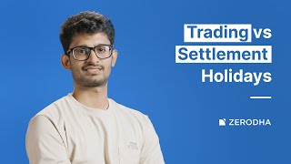 What is Trading and Settlement holiday in the Stock Market [upl. by Ysnil]