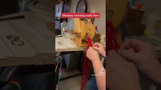 Making a macrame bitless bridle noseband bitlesshorsemanship bitless bitlessriding [upl. by Losse501]