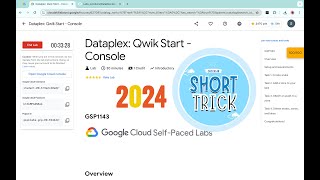 2024 Dataplex Qwik Start  Console  qwiklabs  GSP1143  With Explanation🗣️ [upl. by Tiena]