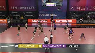 AU Pro Volleyball Game 2 Sydney Hilley Ace [upl. by Asilrac342]