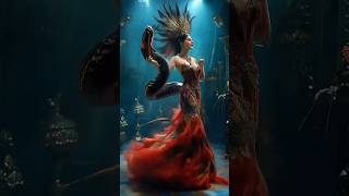 Fusion of Woman and Serpent in a Captivating Dance Performance americagottalent magic [upl. by Tyler]