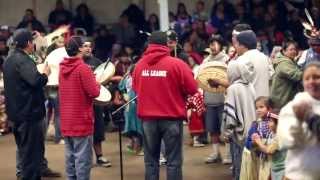 Round Dance at Celilo WyAm Salmon Feast Pow Wow 2013 [upl. by Yemorej]