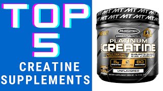 Top 5 Creatine Monohydrate  Best Creatine Monohydrate Supplements 2020 [upl. by Norrahs]