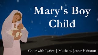 Marys Boy Child  Christmas Song  Choir with Lyrics amp Piano  Sunday 1015am Choir [upl. by Haroved864]