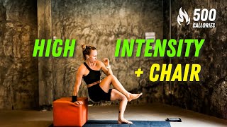 30 min CHAIR HIIT Workout  Extreme Full Body Training  Advanced  You havent tried this before [upl. by Ykcin201]