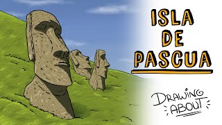 LA ENIGMÁTICA ISLA DE PASCUA 🗿  Draw My Life [upl. by Idolla]