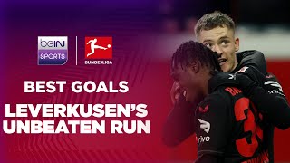 Best goals from Bayer Leverkusens 35game unbeaten run [upl. by Xenia160]