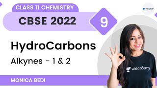 Hydrocarbons  Alkynes  1amp2  L9  Class 11 Chemistry  Monica Bedi [upl. by Raval]