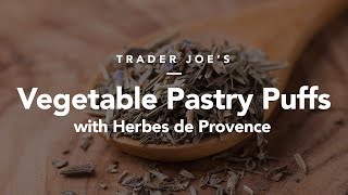 Trader Joes Vegetable Pastry Puffs with Herbes de Provence Review [upl. by Lydie]