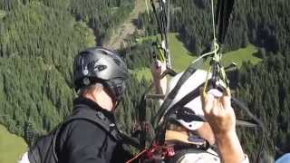 Paragliding from Wildkogel mountain by BrambergAustria [upl. by Xavler]