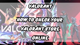 Updated 2024 Best way to check Valorant Store and Inventory without opening the Game [upl. by Neau]