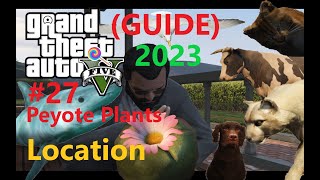 GTA 5 All 27 Peyote Plants Location 2023 Guide  Unlock the Secrets of Los Santos  4K 60FPS [upl. by Oiraved]