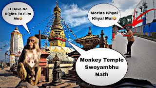 Swoyambhunath Stupa Monkey Temple Vlog  Kathmandu Nepal [upl. by Nnylf]