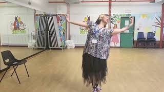 Mary Lee  Warming Up for Dance Teaching Class at Baytree Centre [upl. by Shanan]