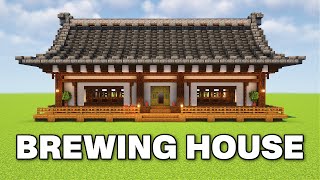 How To Build A Brewing House  Minecraft Tutorial [upl. by Enyar]