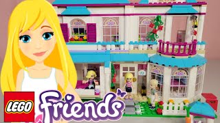 LEGO Friends Stephanies House unboxing speed build and review [upl. by Yadseut]