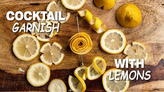 Lemon Cocktail Garnish Ideas [upl. by Nonnahc]