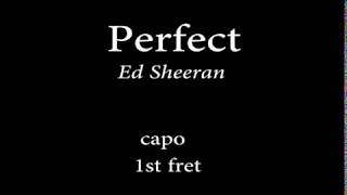 Perfect by Ed sheeran Easy Chords and Lyrics [upl. by Galvin133]