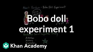 Observational learning Bobo doll experiment and social cognitive theory  MCAT  Khan Academy [upl. by Ydoc]