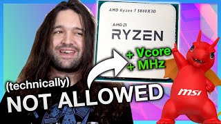 Breaking AMDs Rules quotOverclockingquot the Ryzen 7 5800X3D Kombo Strike [upl. by Lledniuq32]