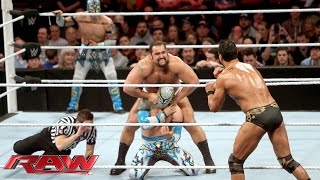 The Lucha Dragons vs Rusev amp Alberto Del Rio Raw February 8 2016 [upl. by Bilicki]